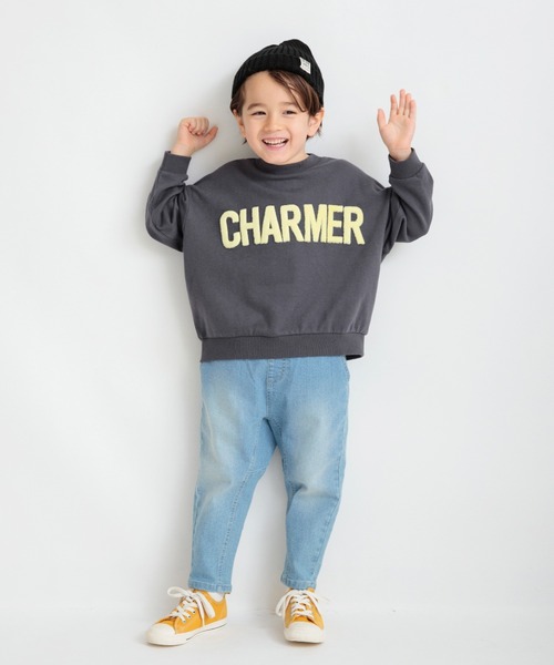 BRANSHES（ブランシェス）の「ガーデナーテーパードデニムパンツ（デニムパンツ・キッズ・ネイビー/カラフル/ブルー/グレー・80/90/100/160/110/140/120/130/150）」の9枚目の写真