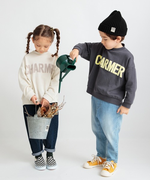 BRANSHES（ブランシェス）の「ガーデナーテーパードデニムパンツ（デニムパンツ・キッズ・ネイビー/カラフル/ブルー/グレー・80/90/100/160/110/140/120/130/150）」の8枚目の写真