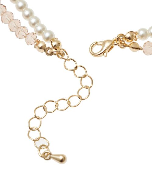 earth music&ecology（アースミュージックアンドエコロジー）の「ベロアリボン×パールネックレス（ネックレス・レディース・グレー/ベージュ・FREE）」の14枚目の写真