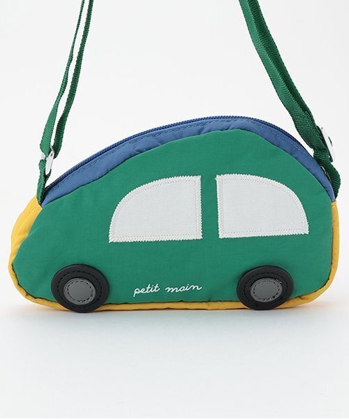 petit main（プティマイン）の「くるまショルダーバッグ（ショルダーバッグ・キッズ・レッド/グリーン・FREE）」の4枚目の写真