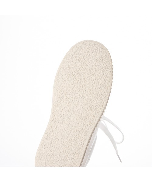 noyau（ノヤウ）の「ビジュー付き厚底レースアップスニーカー（スニーカー・レディース・シルバー/ブラック/ホワイト・S/M/L/LL）」の7枚目の写真