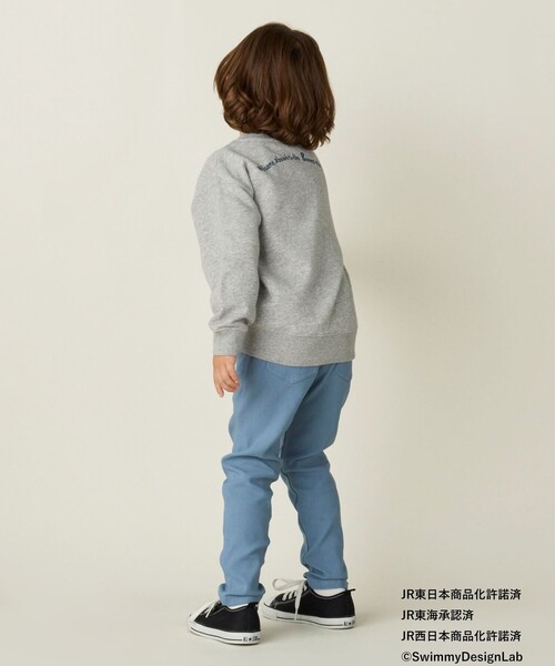 BEAMS mini（ビームスミニ）の「オールスター トレイン スウェット （90～150cm）（スウェット・キッズ・ホワイト系その他5/ライトグレー/ネイビー・90/120/130/150/100/110/140）」の5枚目の写真