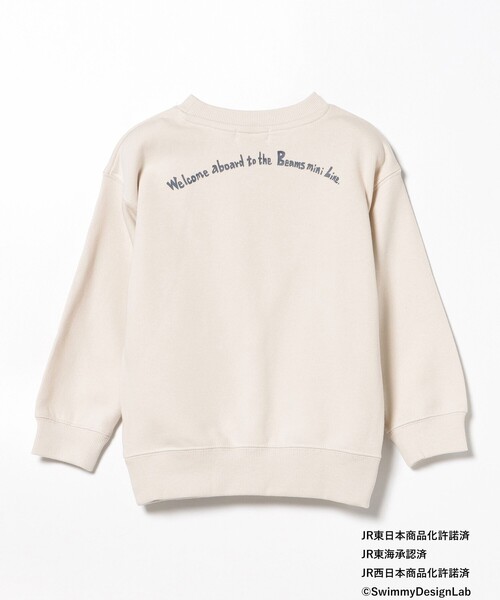 BEAMS mini（ビームスミニ）の「オールスター トレイン スウェット （90～150cm）（スウェット・キッズ・ホワイト系その他5/ライトグレー/ネイビー・90/120/130/150/100/110/140）」の15枚目の写真