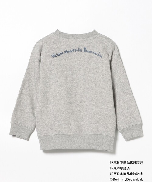 BEAMS mini（ビームスミニ）の「オールスター トレイン スウェット （90～150cm）（スウェット・キッズ・ホワイト系その他5/ライトグレー/ネイビー・90/120/130/150/100/110/140）」の20枚目の写真