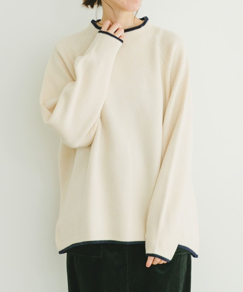 ITEMS URBANRESEARCH(アイテムズ アーバンリサーチ)の「ハイショクリブニットプルオーバー(ニット/セーター・レディース・グレー/オフホワイト/ブラック・FREE)」の13枚目の写真