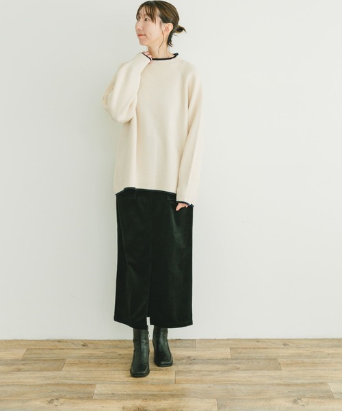 ITEMS URBANRESEARCH(アイテムズ アーバンリサーチ)の「ハイショクリブニットプルオーバー(ニット/セーター・レディース・グレー/オフホワイト/ブラック・FREE)」の17枚目の写真