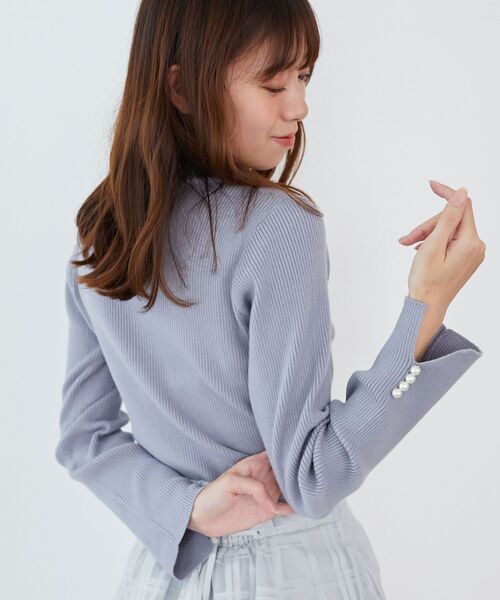 MAJESTIC LEGON(マジェスティックレゴン)の「ベーシックタートルニット(ニット/セーター・レディース・アイボリー/ホワイト系その他2/グレー/ブラック/モカ/ボルドー/ブラウン/ピンク/ライトグリーン/ブルー/ラベンダー・MEDIUM)」の8枚目の写真