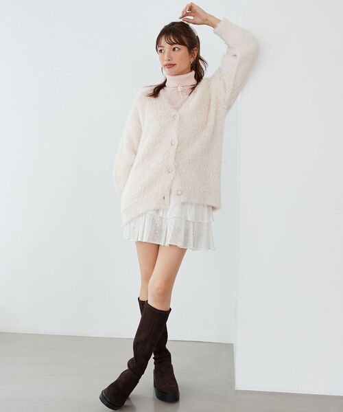 MAJESTIC LEGON(マジェスティックレゴン)の「ベーシックタートルニット(ニット/セーター・レディース・アイボリー/ホワイト系その他2/グレー/ブラック/モカ/ボルドー/ブラウン/ピンク/ライトグリーン/ブルー/ラベンダー・MEDIUM)」の14枚目の写真