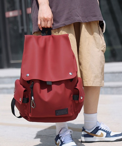 florist（フローリスト）の「【改良版】【防水/撥水】メンズレディース兼用大容量フラップカジュアルリュック（バックパック/リュック・レディース・グレー系1/ブラック系1/ブラック系3/グリーン系1/ブルー系2/ブラック系2/グリーン系3/ブラウン系3/レッド系1/ホワイト系2/レッド系2/グレー系3・FREE）」の22枚目の写真