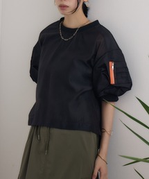 DOLLUPOOPS | doll up oops シアーMA-1テイストトップス(シャツ/ブラウス)