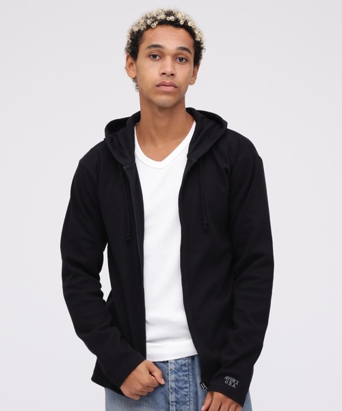 DAILY/デイリー》RIB ZIP PARKA / デイリー 長袖 リブ ジップ