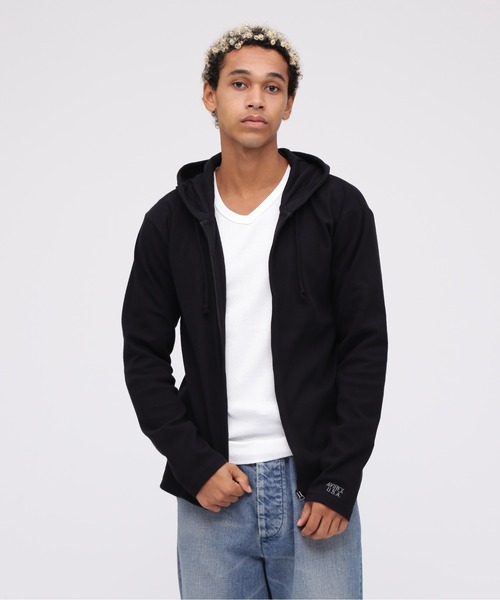 DAILY/デイリー》RIB ZIP PARKA / デイリー 長袖 リブ ジップ