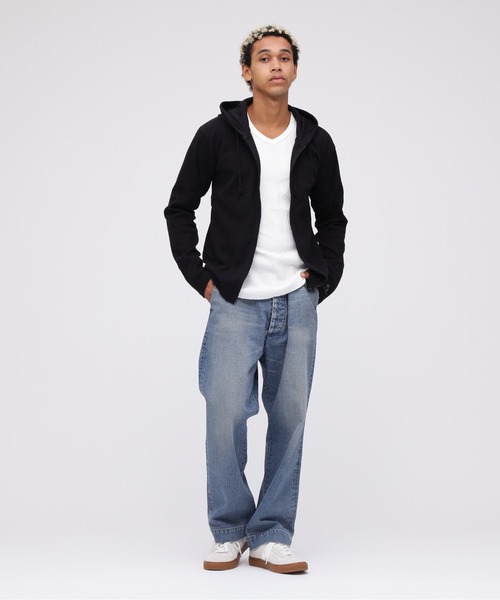 DAILY/デイリー》RIB ZIP PARKA / デイリー 長袖 リブ ジップ
