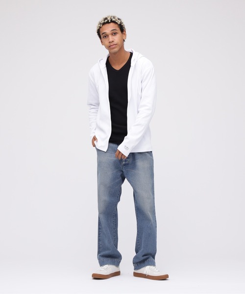 《DAILY/デイリー》RIB ZIP PARKA / デイリー 長袖 リブ ジップパーカー デイリーウェア / AVIREX / アヴィレックス（パーカー）｜AVIREX（アヴィレックス）