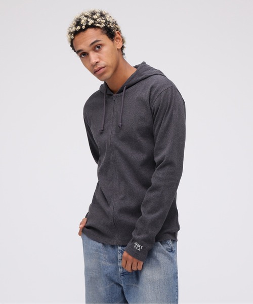 《DAILY/デイリー》RIB ZIP PARKA / デイリー 長袖 リブ ジップパーカー デイリーウェア / AVIREX / アヴィレックス（パーカー）｜AVIREX（アヴィレックス）