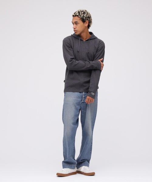 《DAILY/デイリー》RIB ZIP PARKA / デイリー 長袖 リブ ジップパーカー デイリーウェア / AVIREX / アヴィレックス（パーカー）｜AVIREX（アヴィレックス）