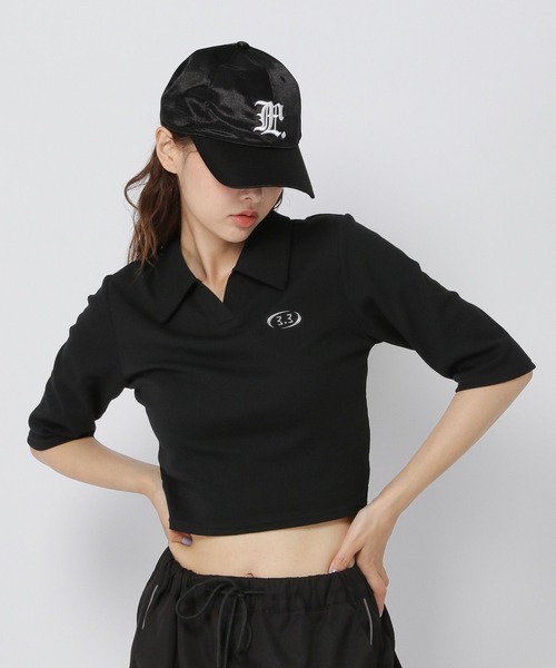 3.3 Field Trip （3.3フィールドトリップ）の「3.3 Field Trip／メタルスキッパー5ブ（Tシャツ/カットソー・レディース・ネイビー/ホワイト/ブラック・FREE）」の2枚目の写真