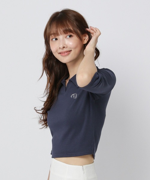 3.3 Field Trip （3.3フィールドトリップ）の「3.3 Field Trip／メタルスキッパー5ブ（Tシャツ/カットソー・レディース・ネイビー/ホワイト/ブラック・FREE）」の20枚目の写真