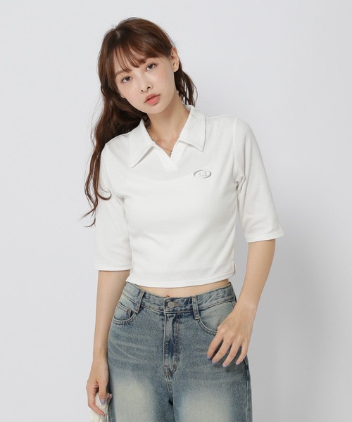 3.3 Field Trip （3.3フィールドトリップ）の「3.3 Field Trip／メタルスキッパー5ブ（Tシャツ/カットソー・レディース・ネイビー/ホワイト/ブラック・FREE）」の7枚目の写真