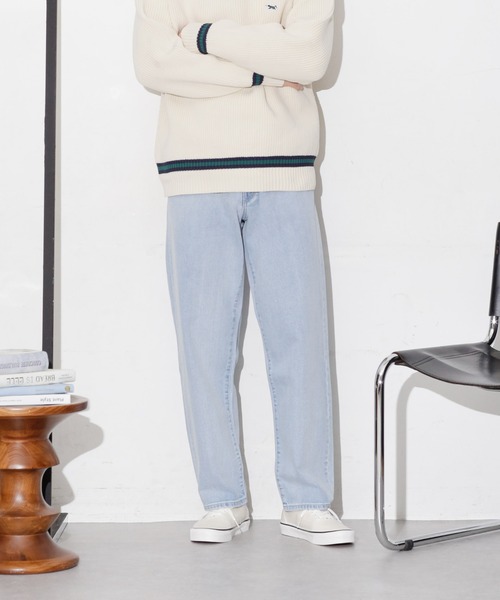 NANO universe（ナノユニバース）の「WEB限定/デニムルーズフィットパンツ（デニムパンツ・メンズ・ライトブルー/ブラック/ネイビー・S/L/M）」の7枚目の写真