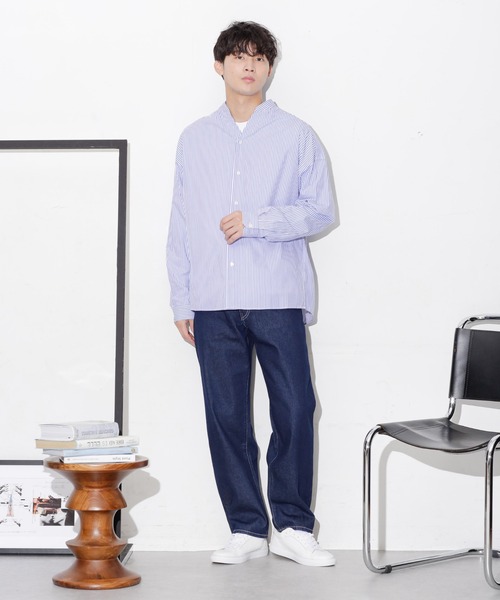 NANO universe（ナノユニバース）の「WEB限定/デニムルーズフィットパンツ（デニムパンツ・メンズ・ライトブルー/ブラック/ネイビー・S/L/M）」の14枚目の写真