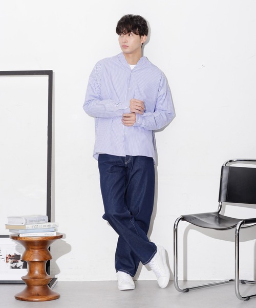 NANO universe（ナノユニバース）の「WEB限定/デニムルーズフィットパンツ（デニムパンツ・メンズ・ライトブルー/ブラック/ネイビー・S/L/M）」の15枚目の写真