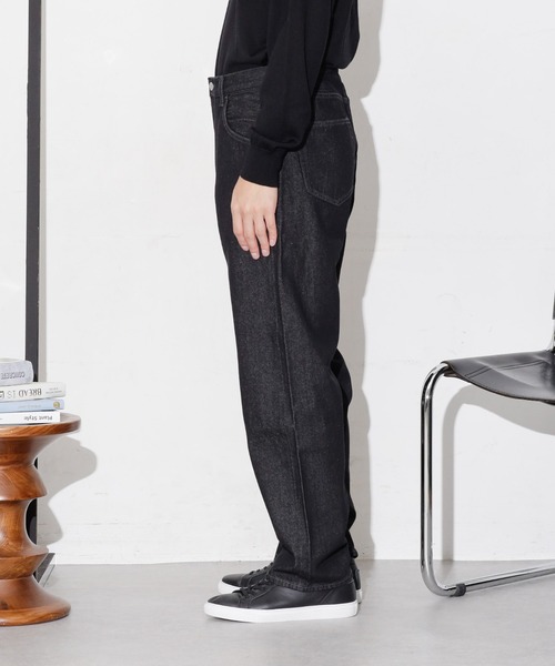 NANO universe（ナノユニバース）の「WEB限定/デニムルーズフィットパンツ（デニムパンツ・メンズ・ライトブルー/ブラック/ネイビー・S/L/M）」の17枚目の写真