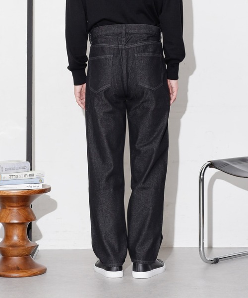 NANO universe（ナノユニバース）の「WEB限定/デニムルーズフィットパンツ（デニムパンツ・メンズ・ライトブルー/ブラック/ネイビー・S/L/M）」の18枚目の写真