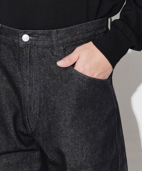 NANO universe（ナノユニバース）の「WEB限定/デニムルーズフィットパンツ（デニムパンツ・メンズ・ライトブルー/ブラック/ネイビー・S/L/M）」の20枚目の写真