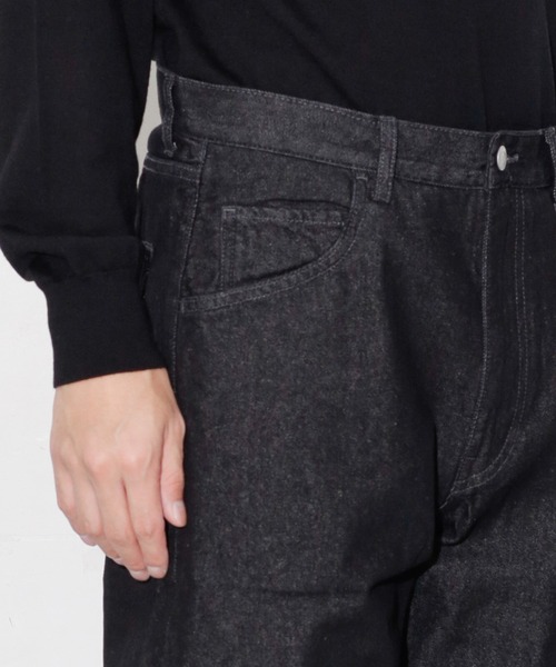 NANO universe（ナノユニバース）の「WEB限定/デニムルーズフィットパンツ（デニムパンツ・メンズ・ライトブルー/ブラック/ネイビー・S/L/M）」の21枚目の写真