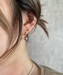 H.TOKYO × mimi /シルバーパールピアス