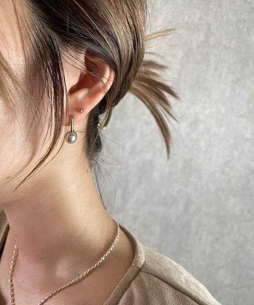 セール】H.TOKYO × mimi /シルバーパールピアス（ピアス（両耳用