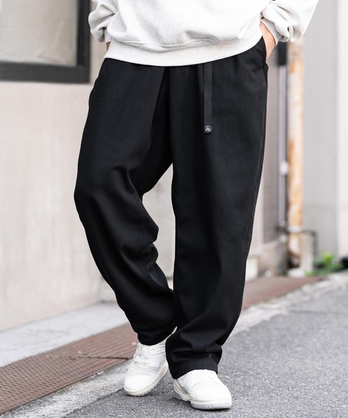 Rocky Monroe（ロッキーモンロー）の「ツイル/デニムクライミングワイドパンツ（デニムパンツ・メンズ・ベージュ/ブラック系/インディゴブルー/ブラック/カーキ/ブルー/オフホワイト・M/L/XL）」の13枚目の写真