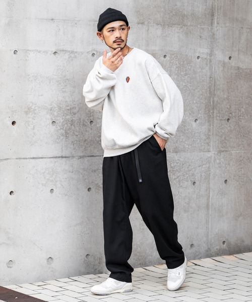 Rocky Monroe（ロッキーモンロー）の「ツイル/デニムクライミングワイドパンツ（デニムパンツ・メンズ・ベージュ/ブラック系/インディゴブルー/ブラック/カーキ/ブルー/オフホワイト・M/L/XL）」の17枚目の写真