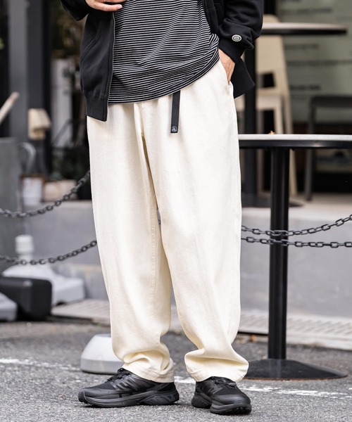 Rocky Monroe（ロッキーモンロー）の「ツイル/デニムクライミングワイドパンツ（デニムパンツ・メンズ・ベージュ/ブラック系/インディゴブルー/ブラック/カーキ/ブルー/オフホワイト・M/L/XL）」の10枚目の写真