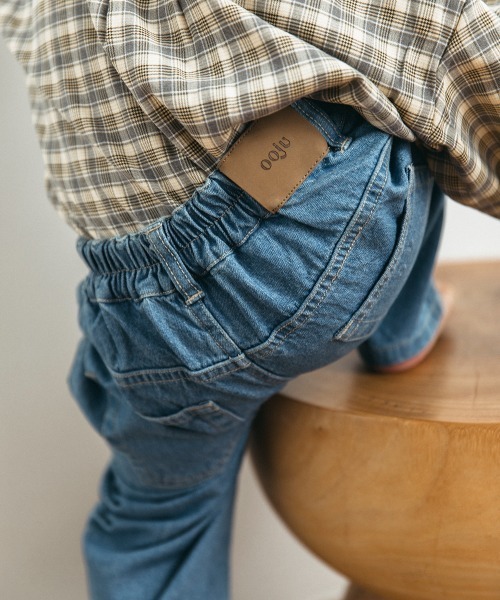 ooju（オージュ）の「【ooju】チェックシャツ（シャツ/ブラウス・キッズ・ベージュ/ネイビー・1/2/3）」の6枚目の写真