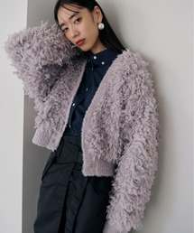 【ONLINE限定カラー】ラメフリンジニットカーディガン