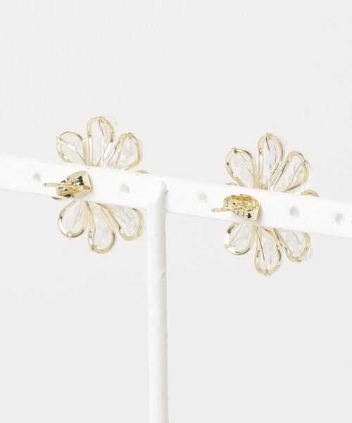 NC:Crystal peccle Earring クリスタルペブルピアス（ピアス（両耳用