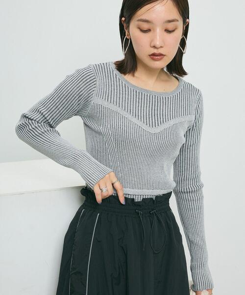 Green Parks(グリーンパークス)の「ナイロンラインフレアスカート(スカート・レディース・ブラック/アイボリー/グレー・FREE)」の12枚目の写真