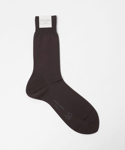 UNITED ARROWS(ユナイテッドアローズ)の「ソリッド ソックス(ソックス/靴下・メンズ・ブラック/ネイビー/ダークブラウン/ホワイト・FREE)」の1枚目の写真