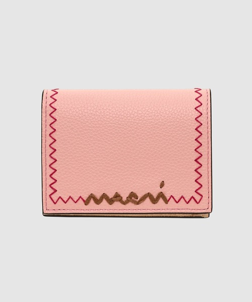 MARNI(マルニ)の「SYMBOL / 二つ折り財布(財布・レディース・ライトベージュ/ブラック/マスタード/ライトブルー/ライトピンク/ネイビー/ライトグレー/イエロー/ミント/ブルー/オリーブ/ライトグリーン・ONE SIZE)」の12枚目の写真