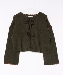 ehka sopo | メッシュリボンカーディガン(カーディガン/ボレロ)