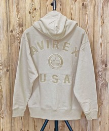 AVIREX | VARSITY LOGO ZIP SWEAT PARKA NYC(パーカー)