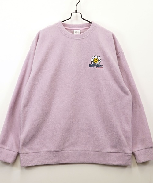 SMILEY FACE(スマイリーフェイス)の「【GROOVY STORE】SMILEYFACE オーバーサイズフリーストレーナー(スウェット・メンズ・アイボリー/ブラック/グレイッシュベージュ/ラベンダー・M/L/LL)」の8枚目の写真