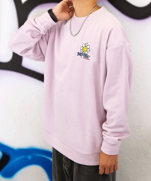 SMILEY FACE(スマイリーフェイス)の「【GROOVY STORE】SMILEYFACE オーバーサイズフリーストレーナー(スウェット・メンズ・アイボリー/ブラック/グレイッシュベージュ/ラベンダー・M/L/LL)」の20枚目の写真