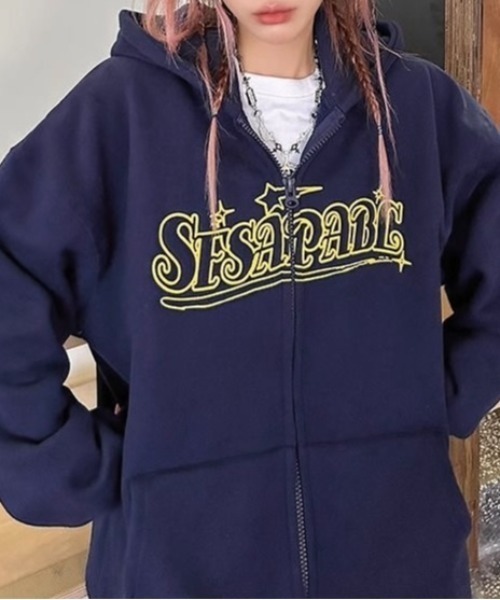 激レア！オマケ付き！LINE パーカー　Lサイズ セール】フロントロゴ裏起毛ゆったりパーカー（パーカー）｜LADY LIKE