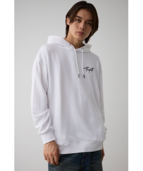 AZUL by moussy(アズールバイマウジー)の「相良刺繍スウェットパーカー(パーカー・メンズ・ホワイト/ブラック/レッド・FREE)」の5枚目の写真