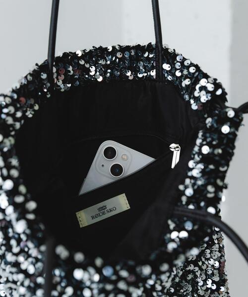 RODE SKO（ロデスコ）の「スパンコールドロストトートバッグ（トートバッグ・レディース・ブラック/ゴールド/シルバー・ONE）」の6枚目の写真