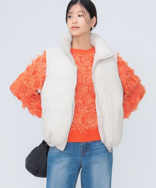 B:MING by BEAMS（ビーミングバイビームス）の「中綿 ベスト（S～M）（ベスト・レディース・カーキ/ナチュラル・SMALL/MEDIUM）」の2枚目の写真