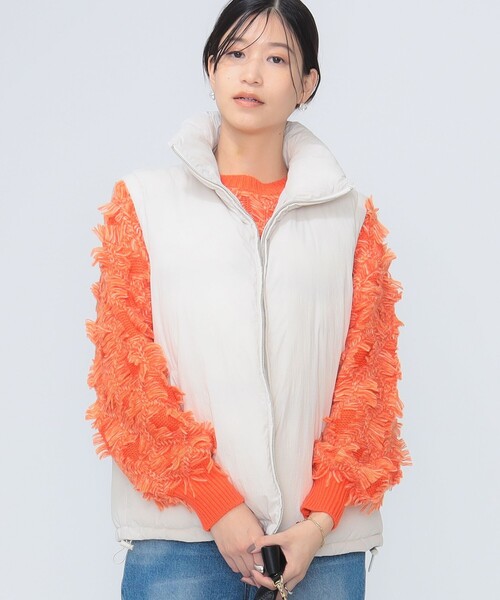 B:MING by BEAMS（ビーミングバイビームス）の「中綿 ベスト（S～M）（ベスト・レディース・カーキ/ナチュラル・SMALL/MEDIUM）」の18枚目の写真